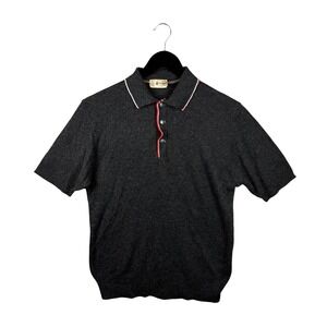 Vintage 50s Artvogue of California Virgin Orlon Knit Polo Shirt Men M Rockabilly